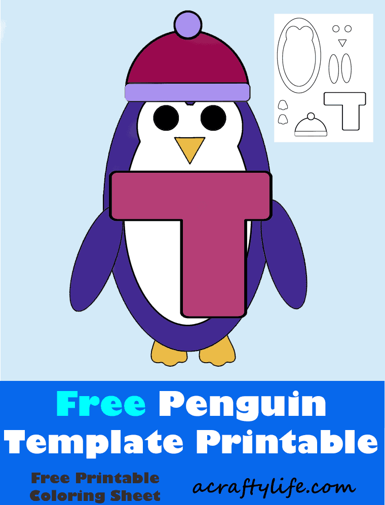 free printable penguin template craft for kids
