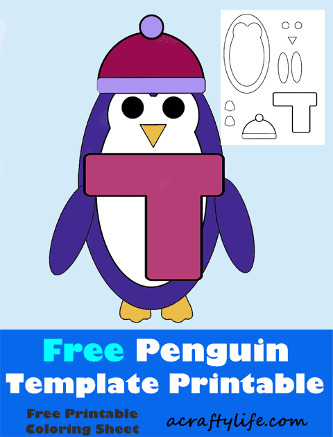 free printable penguin template craft for kids