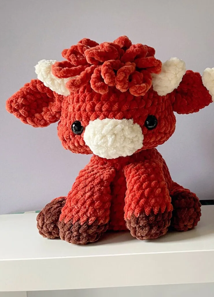 amigurumi crochet highland cow 