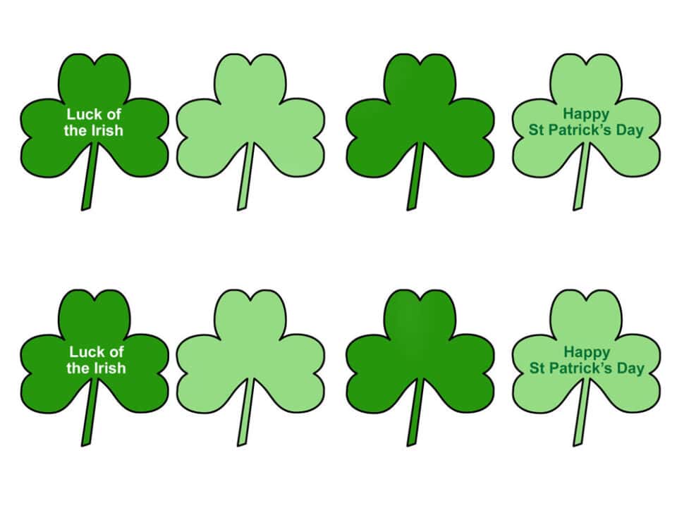 Free Printable St Patrick's Day Garland Craft to Make - A Crafty Life