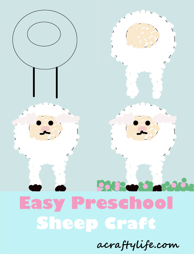 easy preschool sheep craft