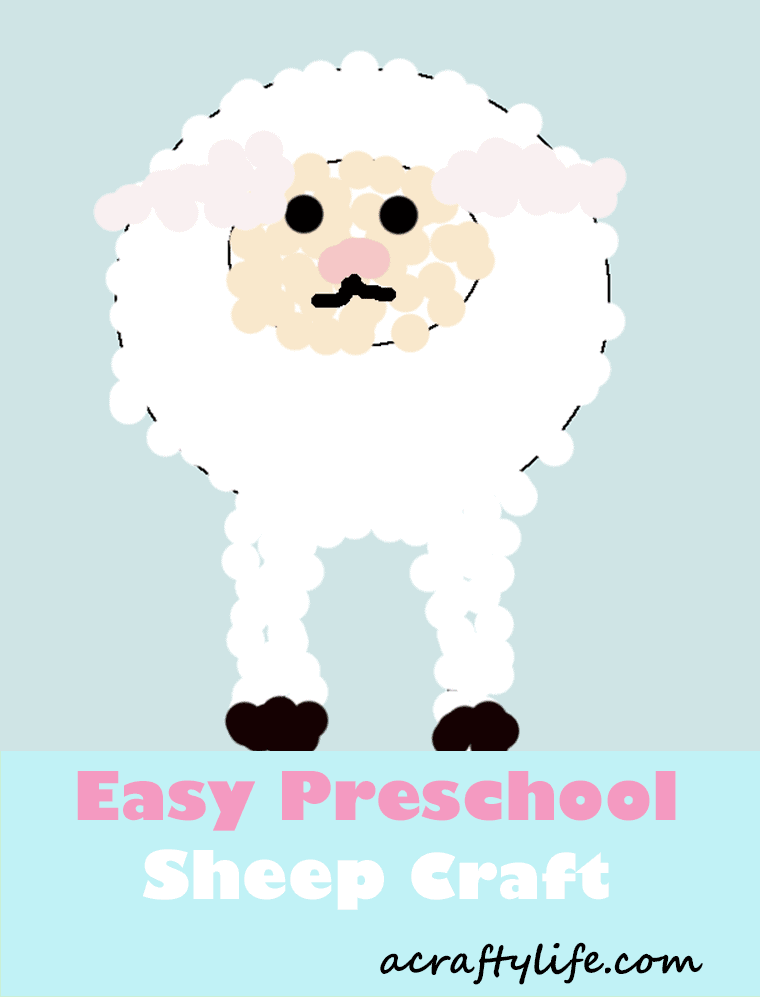 easy preschool sheep craft