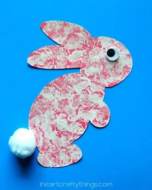 stamped rabbit craft