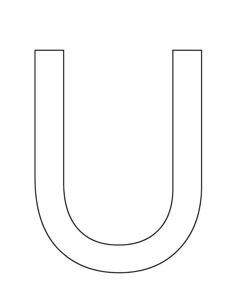 Free Large Alphabet Letter Template Printable Uppercase Letters A