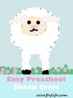 easy sheep painting craft spring kids
