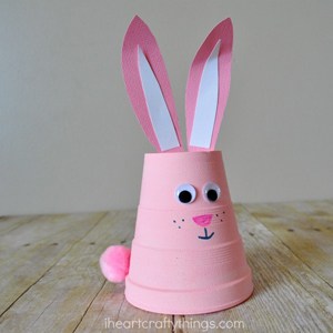 foam cup bunny craft