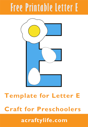 letter e is for egg craft preschool