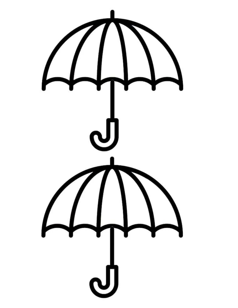 medium umbrella printable template