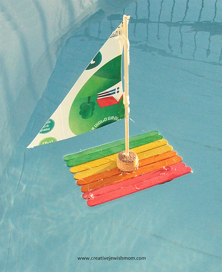 craft stick sail boat 