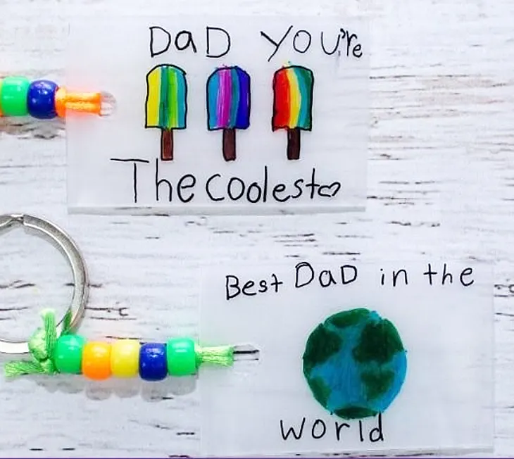 Father's Day keychain craft