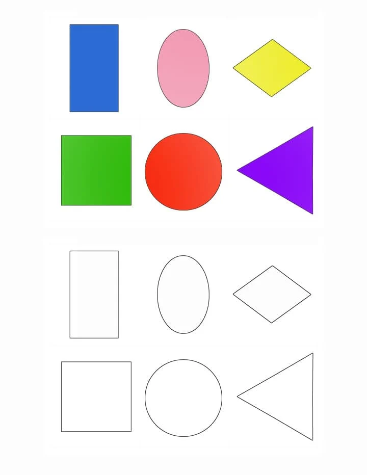 letter s is for shape craft preschool colored shapes