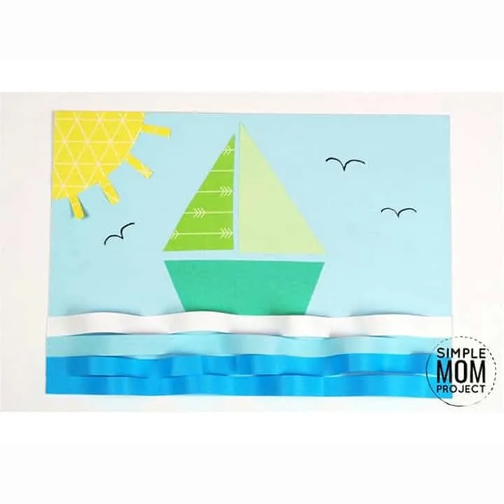 paper sailboat craft
