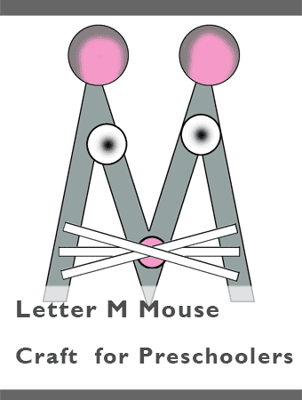 letter m for mouse alphabet preschool craft
