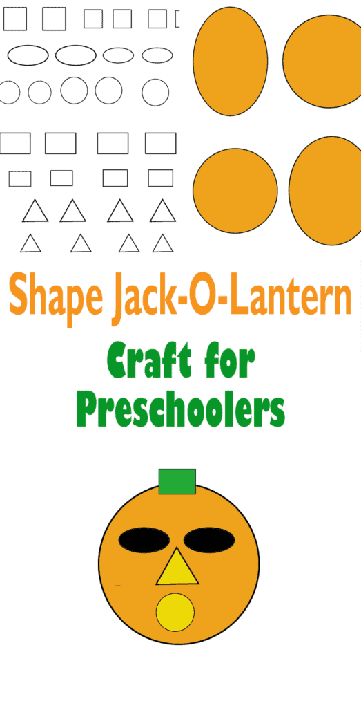 shape jack-o-lantern craft for kids to make