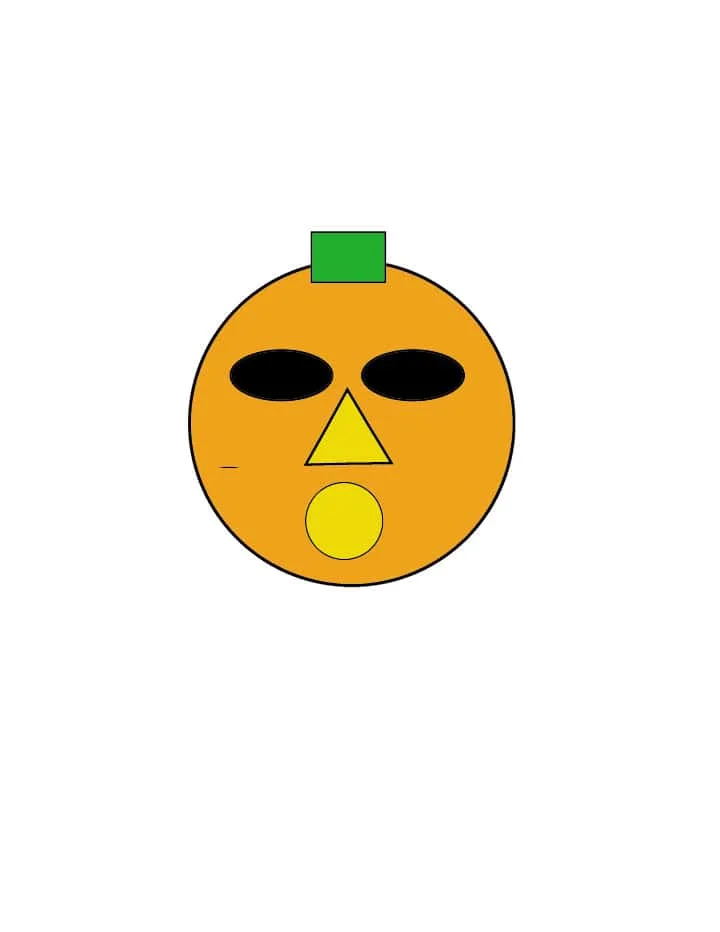 outline of jack-lantern shapes printable photo