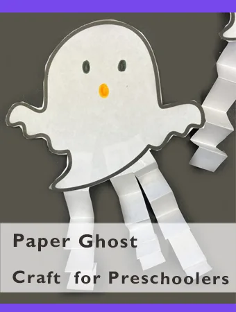 paper printable ghost craft preschool