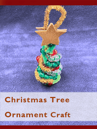 christmas tree bead ornament craft