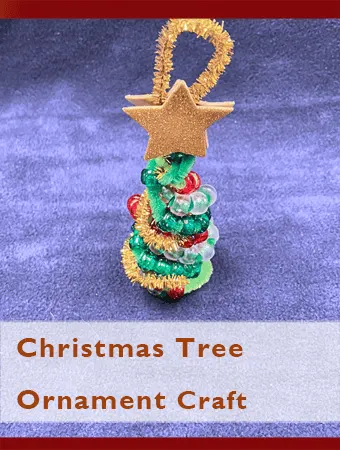 christmas tree bead ornament craft