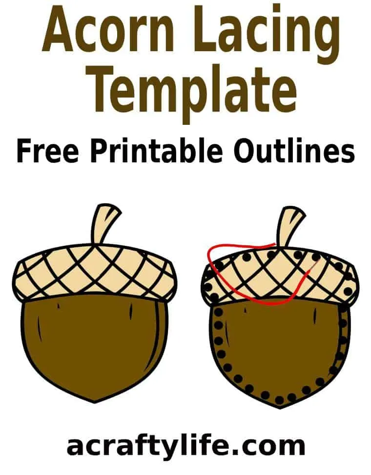 acorn lacing craft